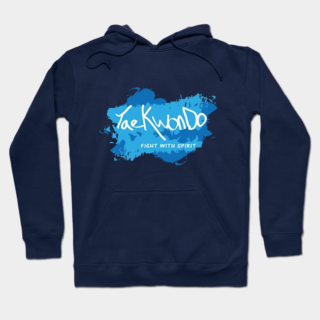 Fight with spirit Hoodie by SpinningKickTKD